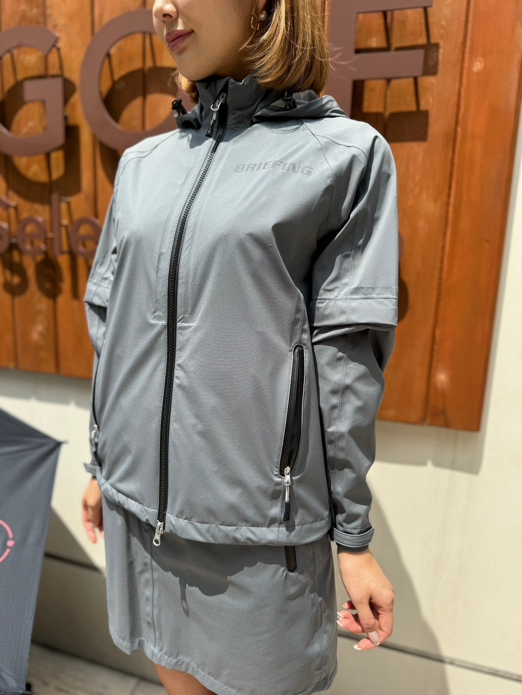 BRIEFING WOMENS WS WATER PROOF FZ JACKET