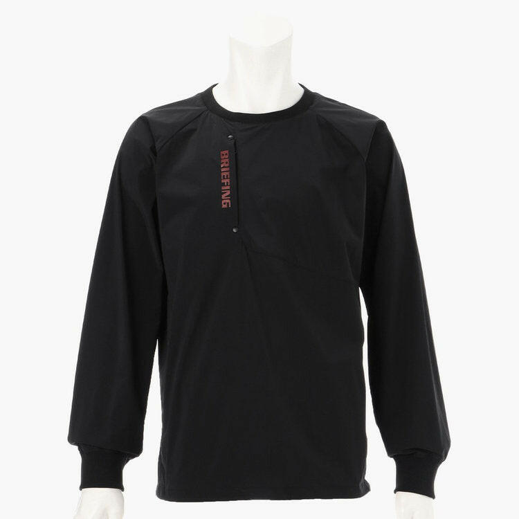 BRIEFING MENS POCKETABLE WIND CREWNECK