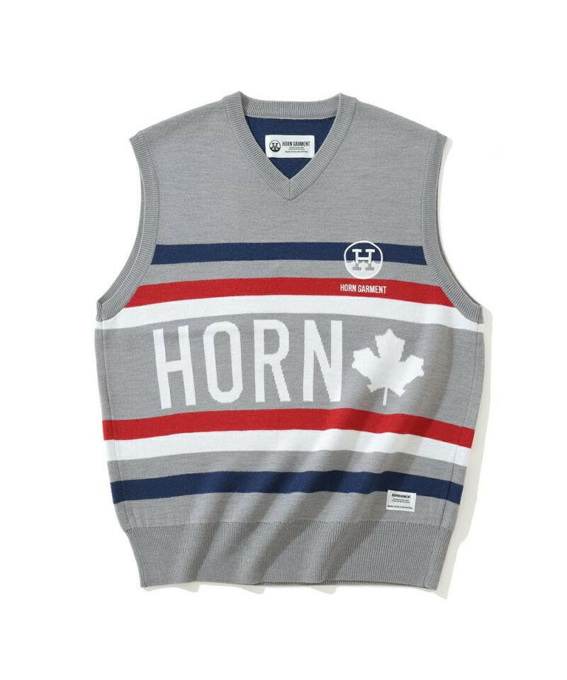 HORN GARMENT MENS Maple Score Knit Vest