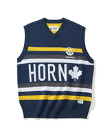 HORN GARMENT MENS Maple Score Knit Vest