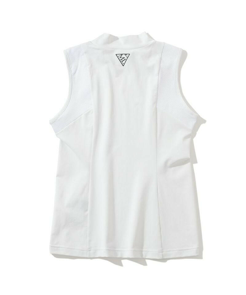 MARK&LONA WOMENS CD8-SLMT Mock Neck Sleeveless T-Shirt