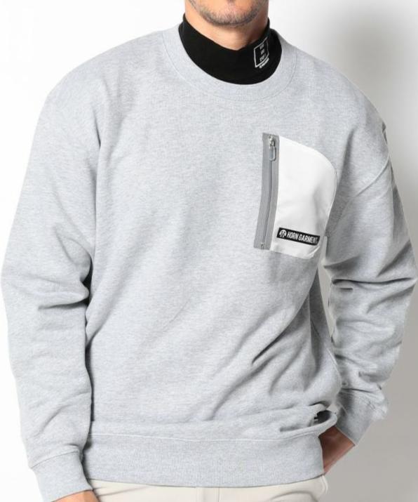 HORN G.M.T MENS MIlita Pocket Crew Sweat