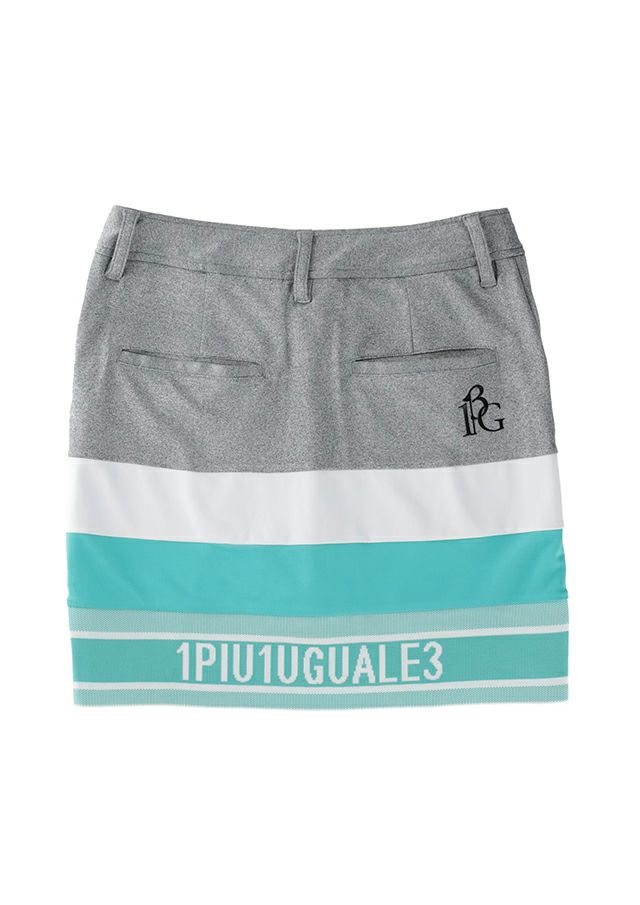 1PIU1UGUALE3 WOMENS SPORTS BORDER SKIRT