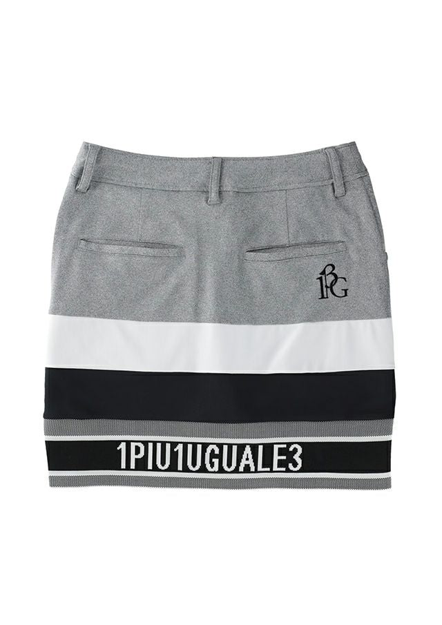 1PIU1UGUALE3 WOMENS SPORTS BORDER SKIRT