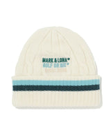 MARK&LONA Men Ever Striped Cable Knit Beanie