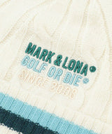 MARK&LONA Men Ever Striped Cable Knit Beanie