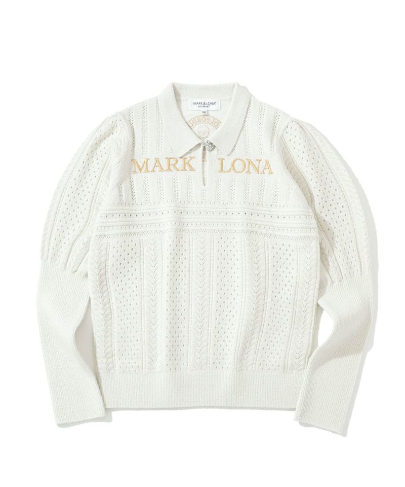 MARK&LONA Women Fascine Sparkle Knit Polo