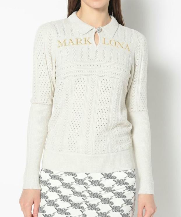 MARK&LONA Women Fascine Sparkle Knit Polo