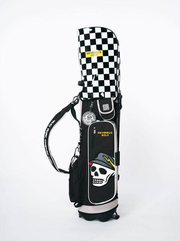 DEVEREUX GOLF Skull Checker Caddie Bag