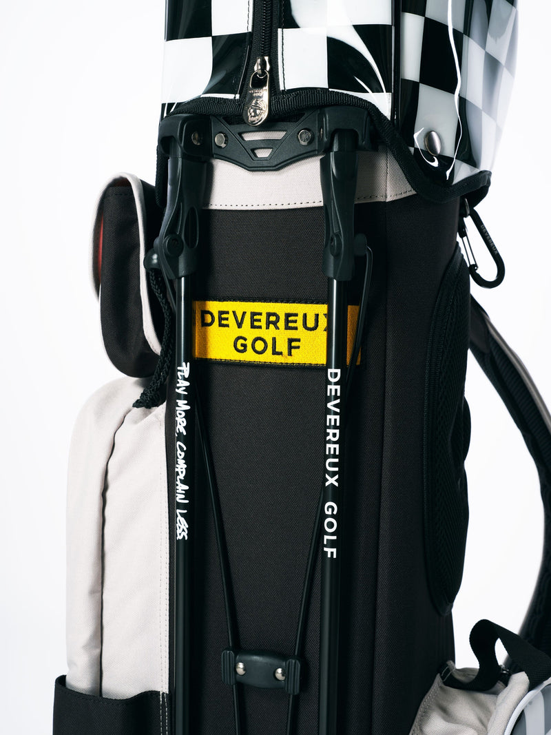 DEVEREUX GOLF Skull Checker Caddie Bag