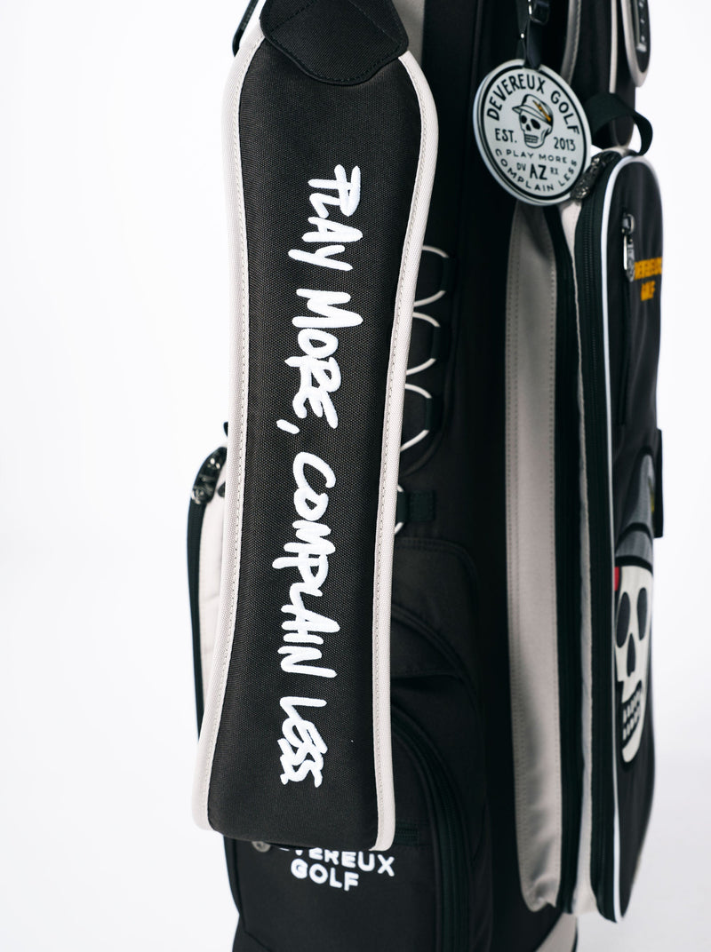 DEVEREUX GOLF Skull Checker Caddie Bag