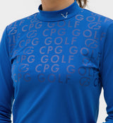 CPG GOLF WOMEN Mockneck Logo Print LS