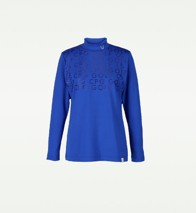 CPG GOLF WOMEN Mockneck Logo Print LS