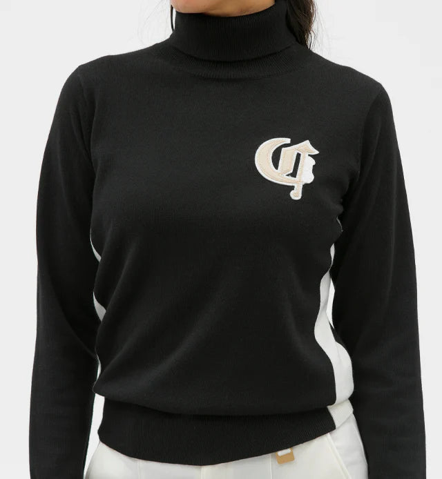 CPG GOLF Women ﾀｲﾄｼﾙｴｯﾄﾊｲﾈｯｸﾆｯﾄ