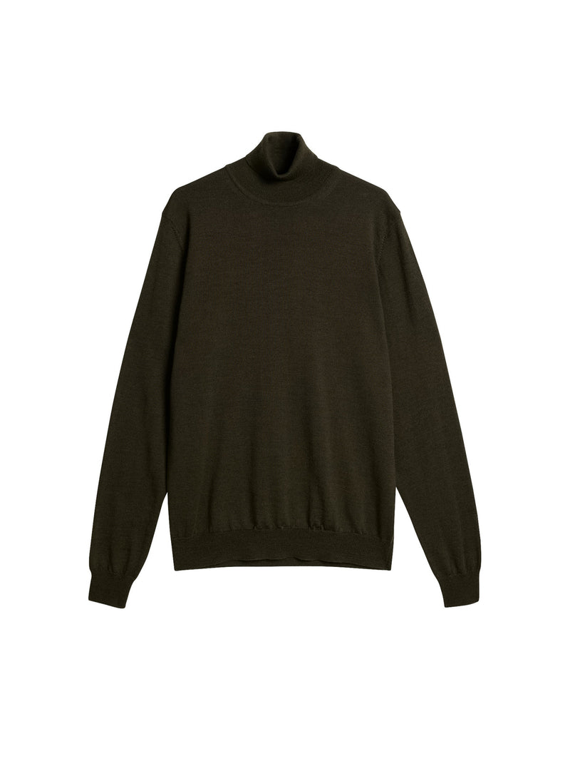 J.LINDEBERG MENS Lyd Merino Turtleneck Sweater