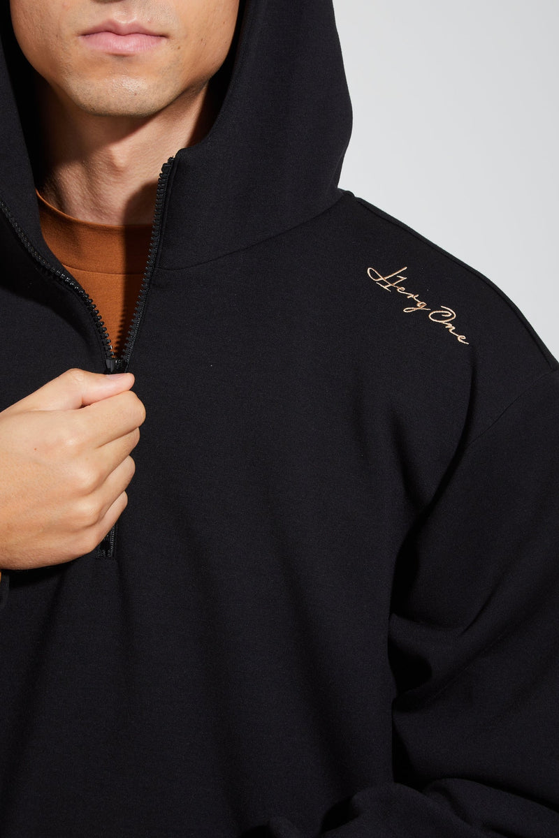 HERG1 MEN MENS HALFZIP HOODIE