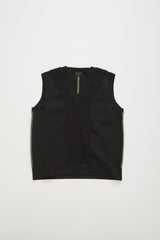 HERG1 MEN CABLE MIX KNIT VEST