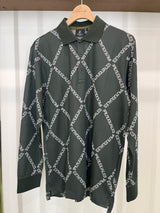 1PIU1UGUALE3 MENS ARGYLE LOGO L/S