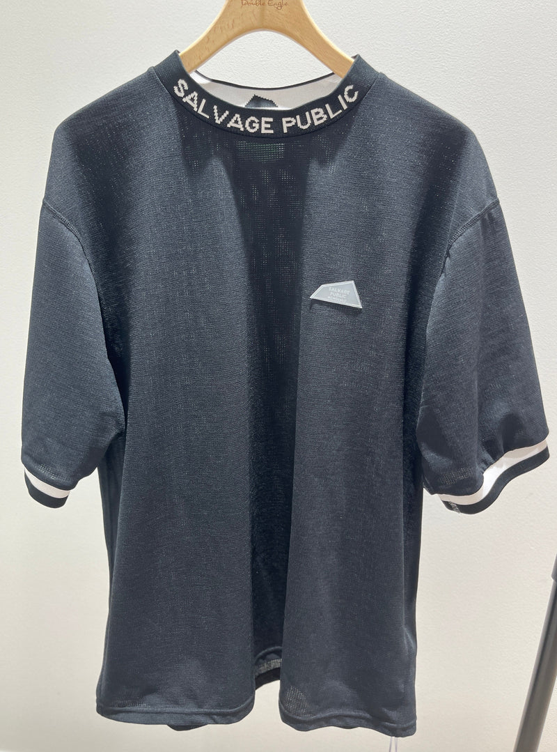 SALVAGE PUBLIC MEN Nu'uanu DOTMeSH Mockneck S/S