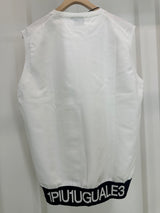 1PIU1UGUALE3 MENS LOGO RIB VEST