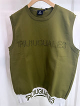 1PIU1UGUALE3 MENS LOGO RIB VEST