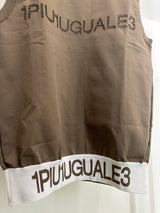 1PIU1UGUALE3 MENS LOGO RIB VEST