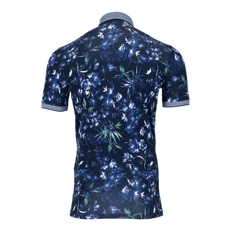 GREYSON MENS DARK FLORAL POLO