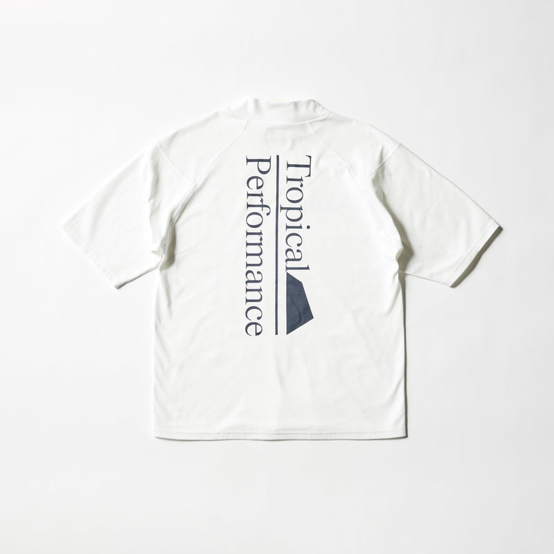 SALVAGE PUBLIC MEN Kolepa ﾊｸﾆｯﾄﾓｯｸﾈｯｸS/S(Tropical)