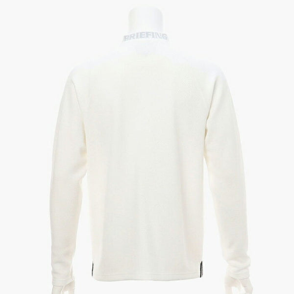 BRIEFING Men CE MS LOGO BACK RIB LS MOCK NECK RF