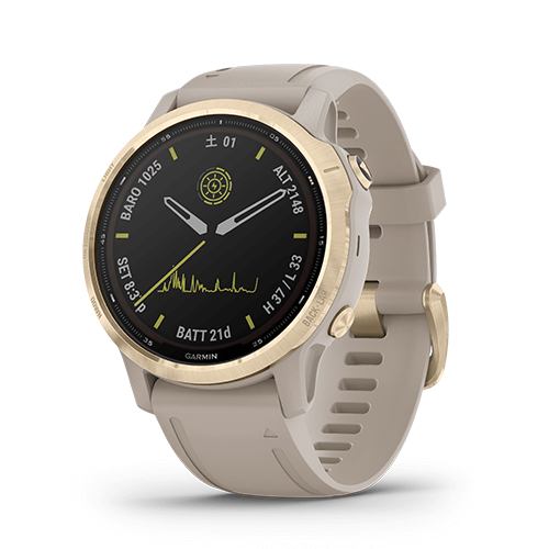 GARMIN fēnix 6S Pro Dual Power Light Gold / Sand