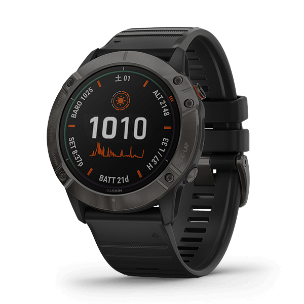 GARMIN fēnix 6X Pro Dual Power Ti Black DLC