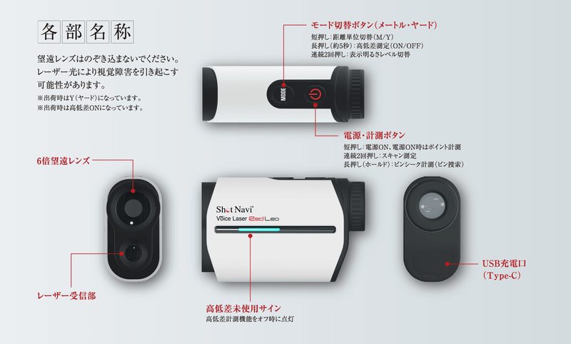 Shotnavi Voice Laser Red Leo