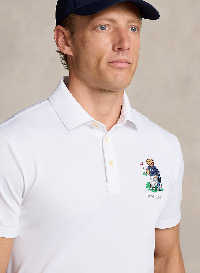 Ralph Lauren MENS Tailored Fit Performance Bear Polo Shirt