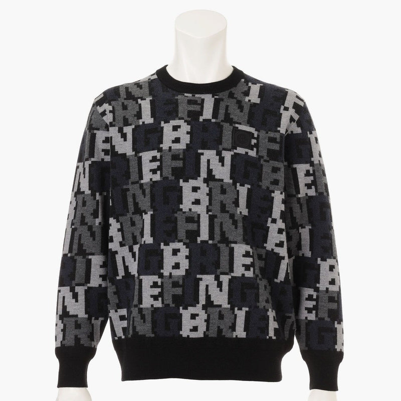 BRIEFING Men CE MS BRI-FLAGE JQ CREWNECK KNIT