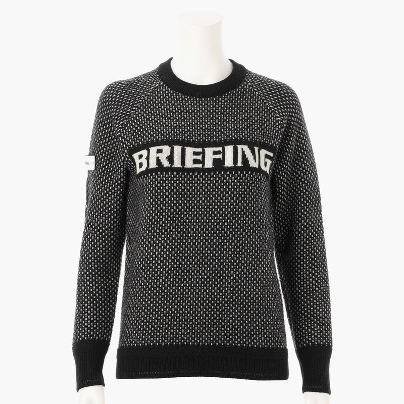 BRIEFING Women WS MERINO WOOL LOGO CREWNECK KNIT