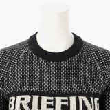 BRIEFING Women WS MERINO WOOL LOGO CREWNECK KNIT