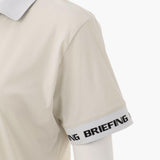 BRIEFING WOMENS WS LOGO BACK RIB POLO