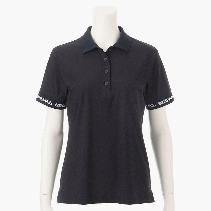 BRIEFING WOMENS WS LOGO BACK RIB POLO