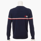 BRIEFING MENS CL MS TRICOLOR CREWNECK KNIT