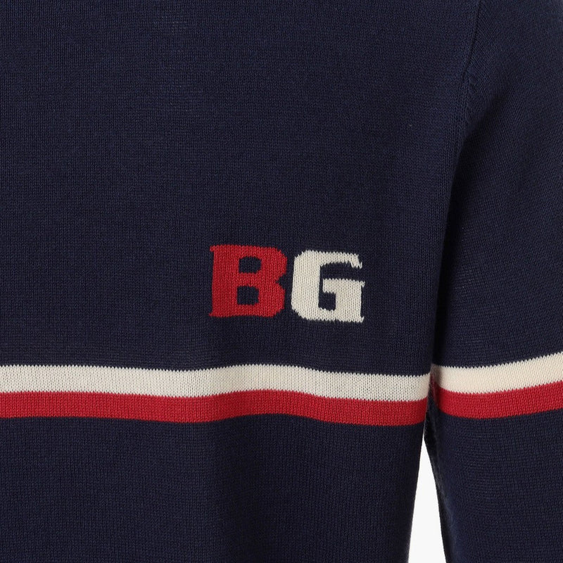 BRIEFING MENS CL MS TRICOLOR CREWNECK KNIT