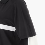 BRIEFING WOMENS WS SLEEVE LOGO POLO RELAXED FIT