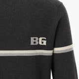 BRIEFING MENS CL MS TRICOLOR CREWNECK KNIT