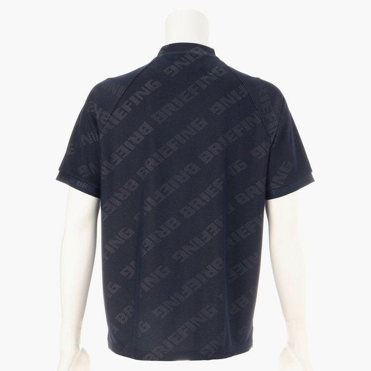 BRIEFING MENS CE BIAS LOGO MOCK NECK RELAXED FIT