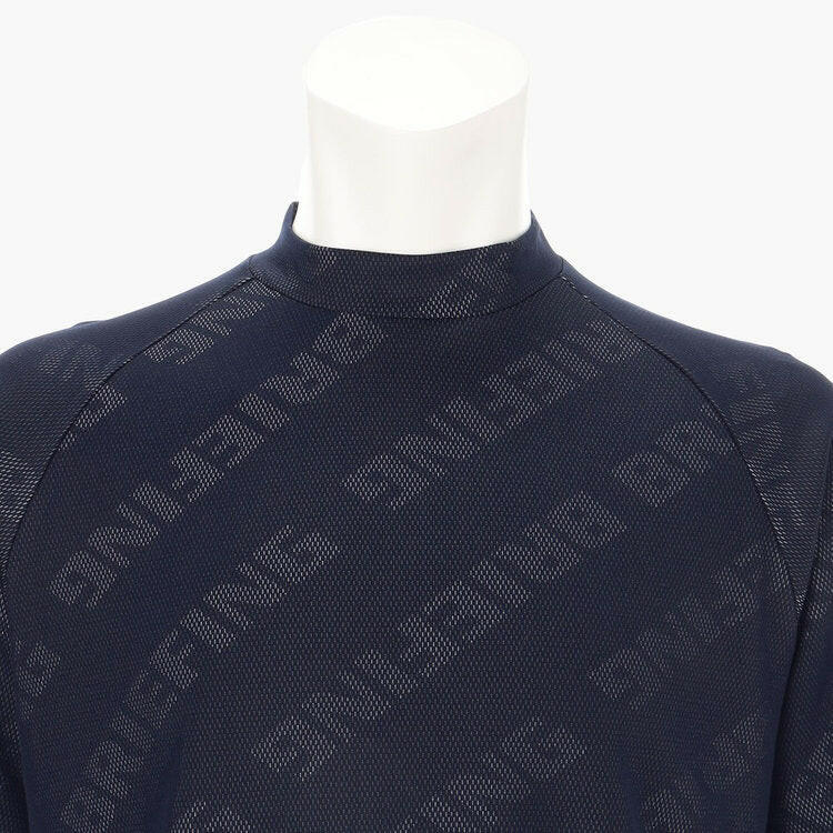 BRIEFING MENS CE BIAS LOGO MOCK NECK RELAXED FIT