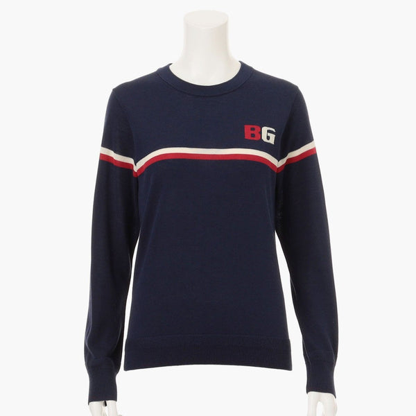 BRIEFING WOMENS CL WS TRICOLOR CREWNECK KNIT