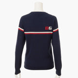 BRIEFING WOMENS CL WS TRICOLOR CREWNECK KNIT