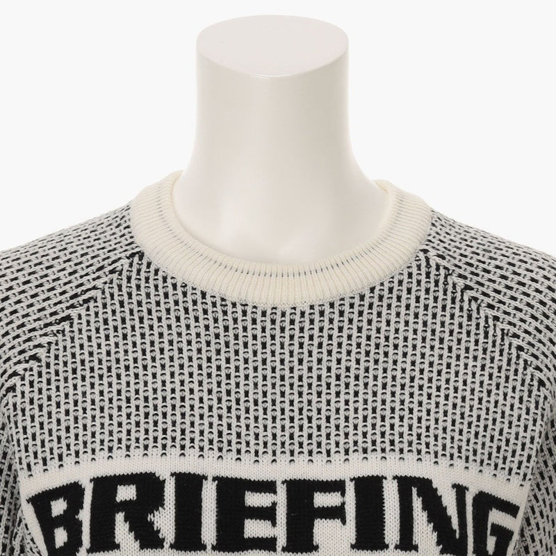 BRIEFING Women WS MERINO WOOL LOGO CREWNECK KNIT