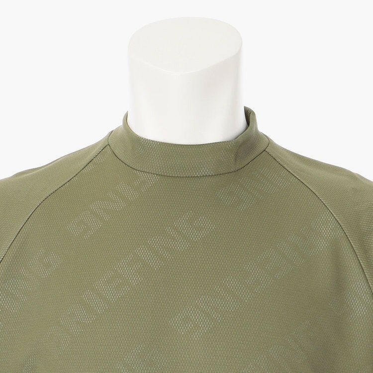 BRIEFING MENS CE BIAS LOGO MOCK NECK RELAXED FIT