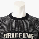 BRIEFING Men MS MERINO WOOL LOGO CREWNECK KNIT