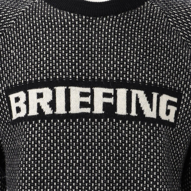 BRIEFING Men MS MERINO WOOL LOGO CREWNECK KNIT